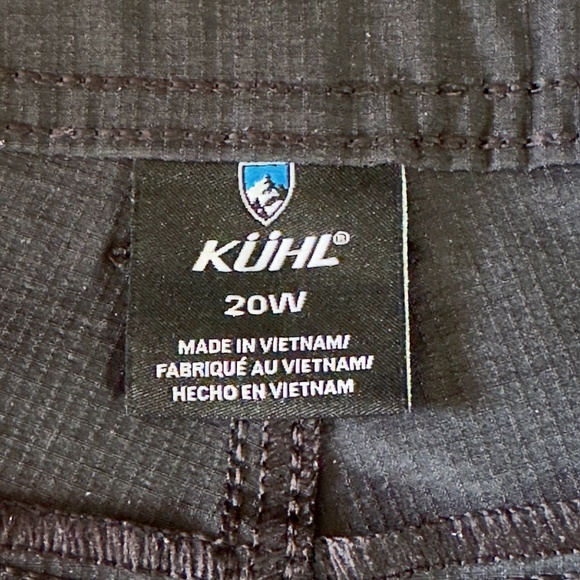 KUHL Horizon Hiking Shorts Black Size 20W Inseam 13" - Picture 6 of 7